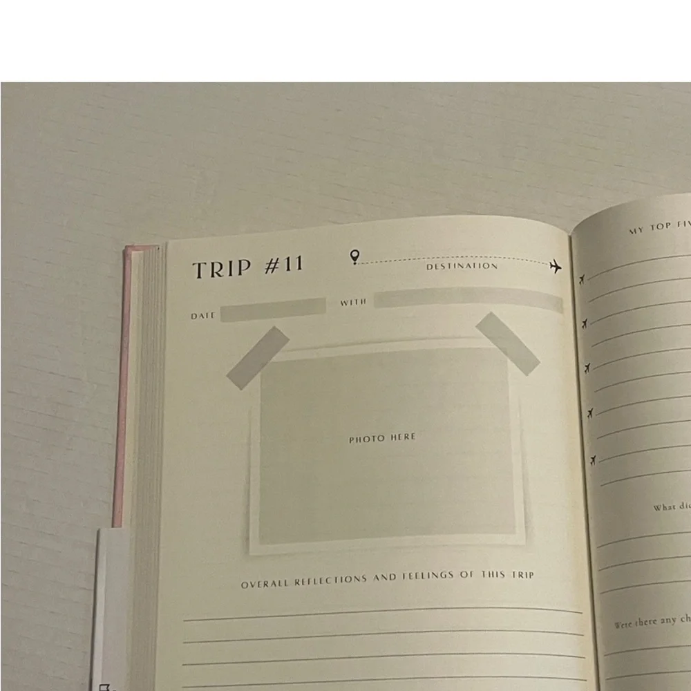 Travel Journal Soft with Gold Lettering Hard Cover